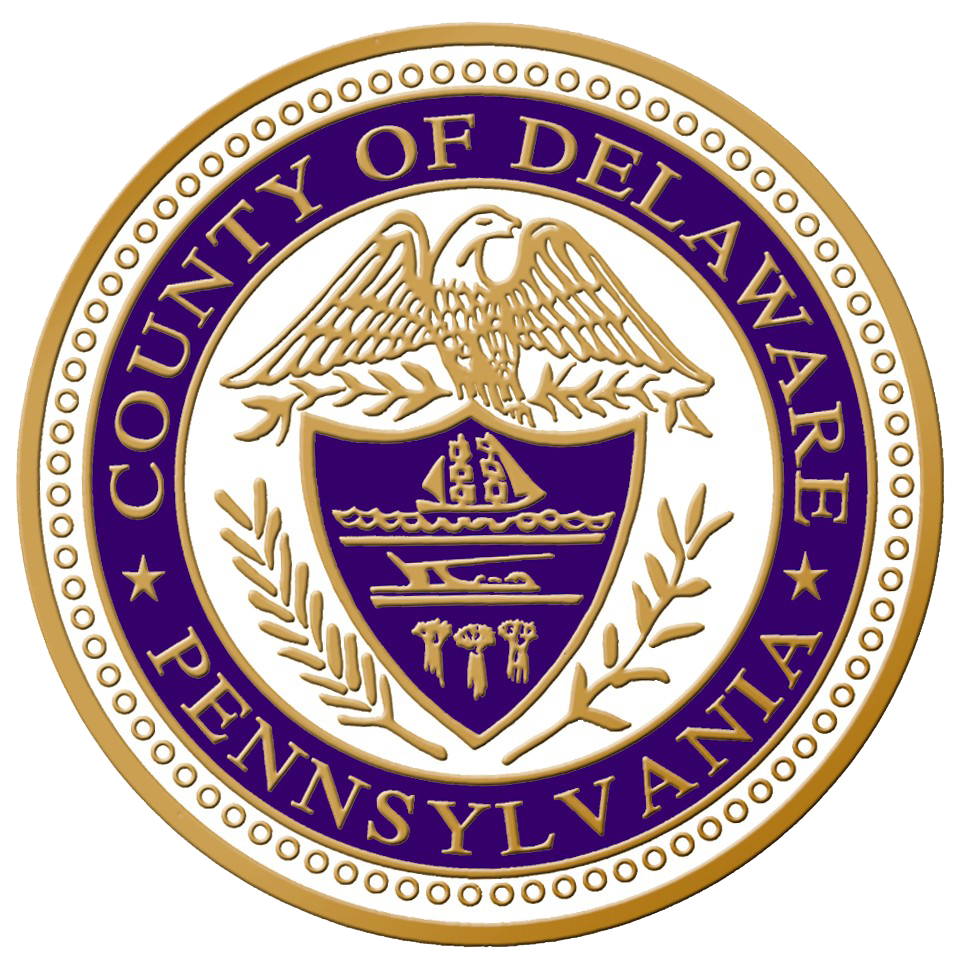the logo for the Delaware County Pennsylvania Court of Common Pleas